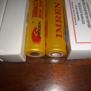 4 PC Imren 18650 Flat Top Rechargeable Batteries